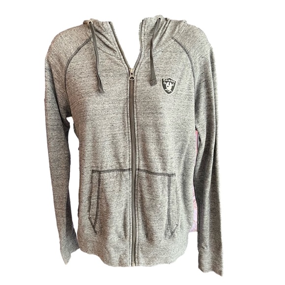 Nike Tops - NFL Las Vegas Raiders Football Full Zip Hoodie Sweatshirt jacket Size M unisex